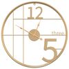 vidaXL Orologio da Parete Oro &Oslash;50 cm in Ferro