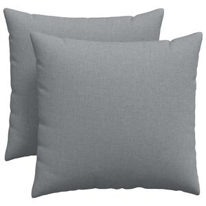 vidaXL Cuscini da Divano 2 pcs Grigio chiaro 50 x 50 cm Tessuto