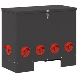 vidaXL Feeder per pollo Nero 60,5 x 29 x 51 cm