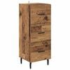 vidaXL Credenza Legno vecchio 34,5 x 34 x 180 cm Legno multistrato