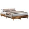 vidaXL Giroletto senza Materasso Legno Antico 135x190 cm in Truciolato