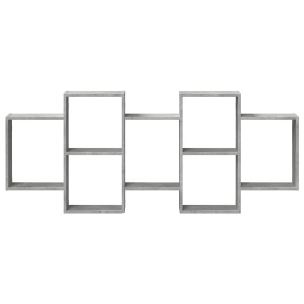 vidaXL Scaffale a Muro Grigio Cemento 159x18x65 cm in Truciolato