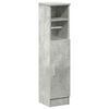 vidaXL Mobile da Bagno con Portarotolo Grigio Cemento 20,5x22x90 cm
