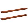 vidaXL Soglie per finestre 2 pz Marrone 140 x 20 x 2 cm
