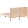 vidaXL Giroletto Extra Lungo senza Materasso 160x210 cm Legno Massello