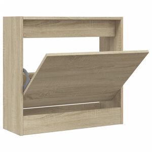 vidaXL Scarpiera Rovere Sonoma 60x21x57 cm in Legno Multistrato