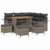 vidaXL Set Divano da Giardino 9 pz 8-Numero di posti Grigio