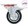 vidaXL Ruote Girevoli 8 pz 75 mm
