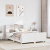 vidaXL Letto senza Materasso Bianco 140x190 cm Legno Massello di Pino