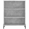 vidaXL Credenza Grigio Cemento 69,5x34x180 cm in Legno Multistrato