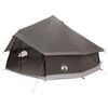 vidaXL Tenda Tipi con tetto Marrone Grigio 600 x 600 x 350 cm