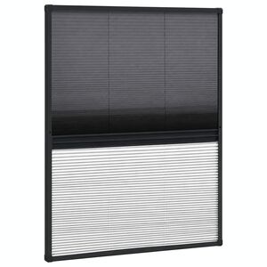 vidaXL Zanzariera Plissettata in Alluminio 60x80 cm con Tendina