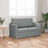 vidaXL Divano letto 110cm Grigio chiaro Tessuto