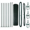 vidaXL Recinzione con pali. Verde 1.2 x 10 m Acciaio