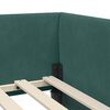 vidaXL Struttura Letto Angolare con Materasso 2 pcs Verde Velluto