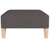 vidaXL Poggiapiedi Grigio Scuro 78x56x32 cm in Tessuto