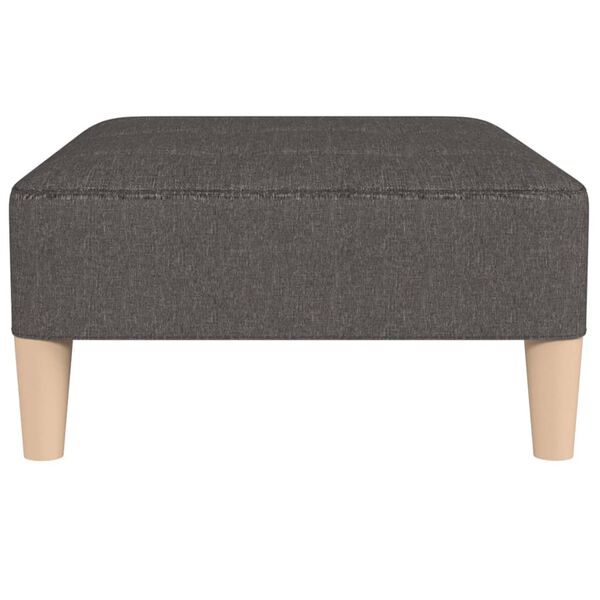 vidaXL Poggiapiedi Grigio Scuro 78x56x32 cm in Tessuto