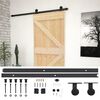 vidaXL Porta Scorrevole con Set Hardware 90x210 cm in Legno di Pino