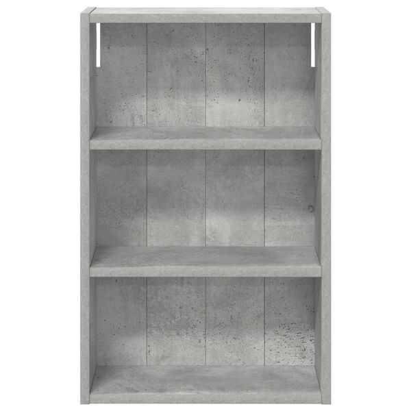 vidaXL Armadio da bagno a muro Grigio Cemento 40 x 16 x 62,5 cm