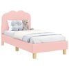 vidaXL Struttura letto per bambini con testata Rosa 70 x 140 cm