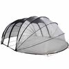 vidaXL Tenda da piscina a cupola Trasparente 640 x 432 x 205 cm PVC