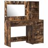 vidaXL Tavolo da Trucco 2 pz Marrone 78.5 x 41 x 135 cm