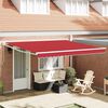 vidaXL Tenda retrattile manuale Rosso 400 &times; 300 cm