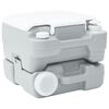 vidaXL Toilette da Campeggio Grigio e Bianco 41,5 x 36,5 x 30 cm