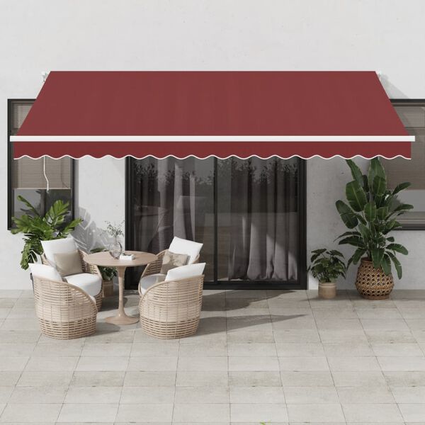 vidaXL Tenda da Sole Retrattile Automatica Bord&ograve; 450x350 cm