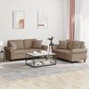 vidaXL Set di Divani 2 pz con Cuscini Cappuccino in Similpelle