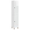 vidaXL Set di armadi 2 pz Bianco Lucido Legno ingegnerizzato