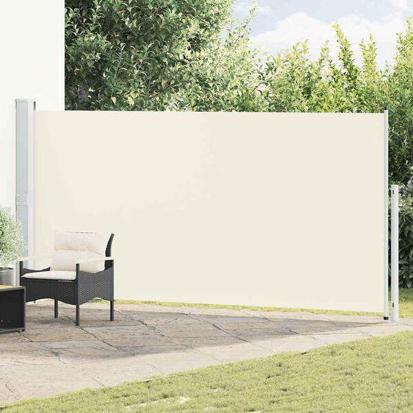 vidaXL Tenda Laterale Retrattile per Patio 180x500 cm Crema