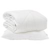 vidaXL Piumone con cuscino 2 pz Bianco Microfibra