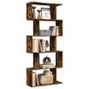 vidaXL Libreria 5 Ripiani Rovere Fumo 70x24x161 cm in Truciolato