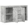 vidaXL Credenza Grigio cemento 120 x 36 x 69 cm Legno multistrato
