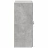 vidaXL Schedario Grigio Cemento 60x32x77,5 cm in Legno Multistrato