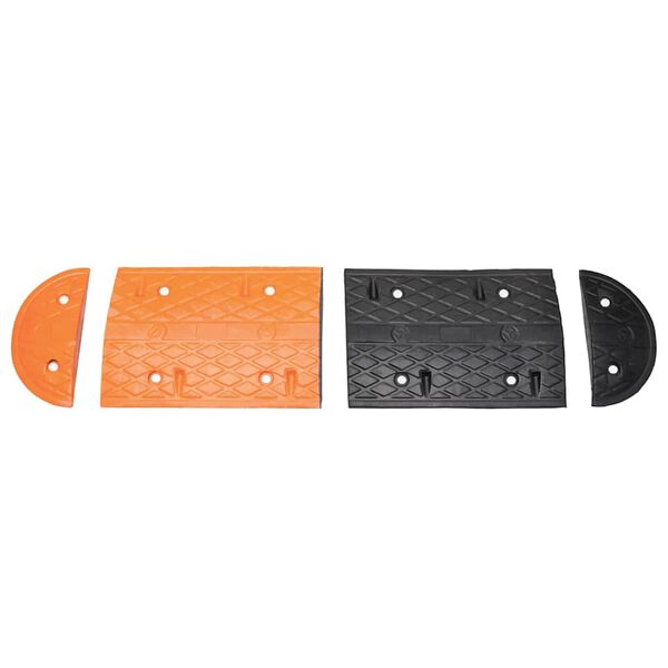 vidaXL Dosso Giallo e Nero 129x32,5 x 4 cm in Gomma