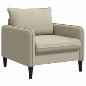 vidaXL Poltrona XL Sabbia Velluto