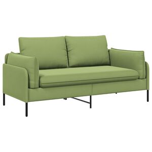 vidaXL Divano a 2 Posti 2 posto Verde chiaro 188 x 81 x 89 cm Velluto
