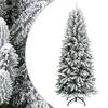 vidaXL Alberi di Natale Bianco caldo PVC, plastica, acciaio e PE