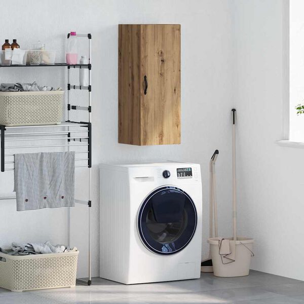 vidaXL Pensile Rovere artigianale 34,5 x 34 x 90 cm Legno multistrato