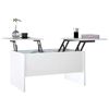 vidaXL Tavolino Salotto Bianco Lucido 80x50x42,5 cm Legno Multistrato