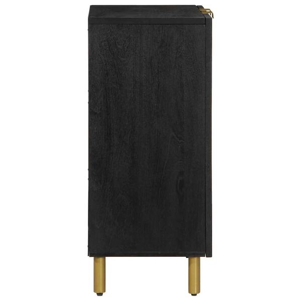 vidaXL Credenza Nera 60x33x75 cm in Legno Multistrato