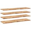 vidaXL Mensole da Parete 4 pz 160x40x2 cm Legno Acacia Rifinito a Olio
