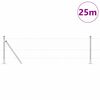 vidaXL Palo della recinzione Argento 25 x 0,5 m (rete da 25 mm)