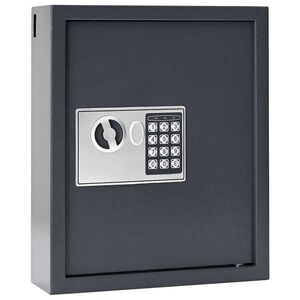 vidaXL Cassetta di sicurezza digitale Grigio scuro 30 x 10 x 36,5 cm