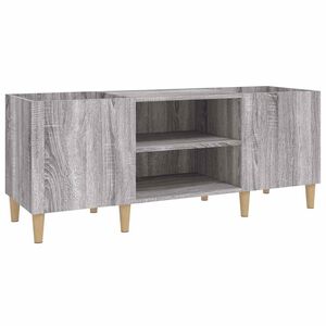 vidaXL Mobile Porta Dischi Grigio Sonoma 121x38x48cm Legno Multistrato