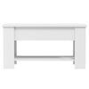 vidaXL Tavolino da Salotto Bianco 101x49x52 cm in Legno Multistrato