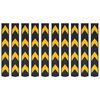 vidaXL Protezioni Angolari Riflettenti 10 pz in Gomma 80 cm