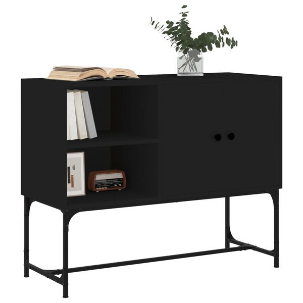 vidaXL Credenza Nera 100x40x79,5 cm in Legno Multistrato